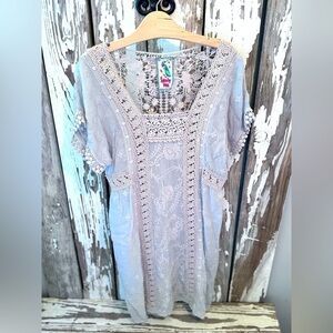 johnny was montaigne denim dress Johnny Was Montaigne Denim Dress XL (16-18)